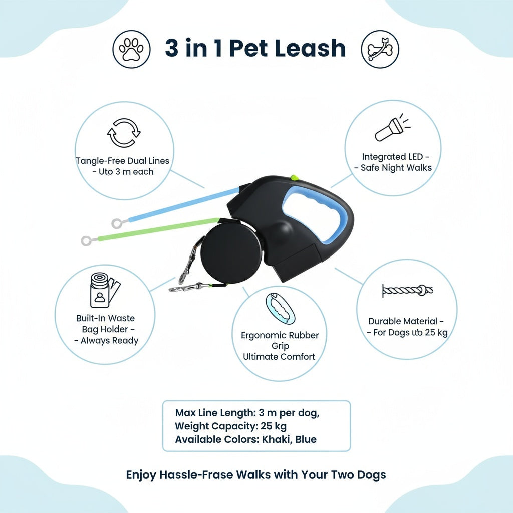 3 in 1 Pet Leash